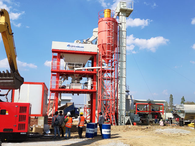 LB800瀝青(qīng)攪拌站